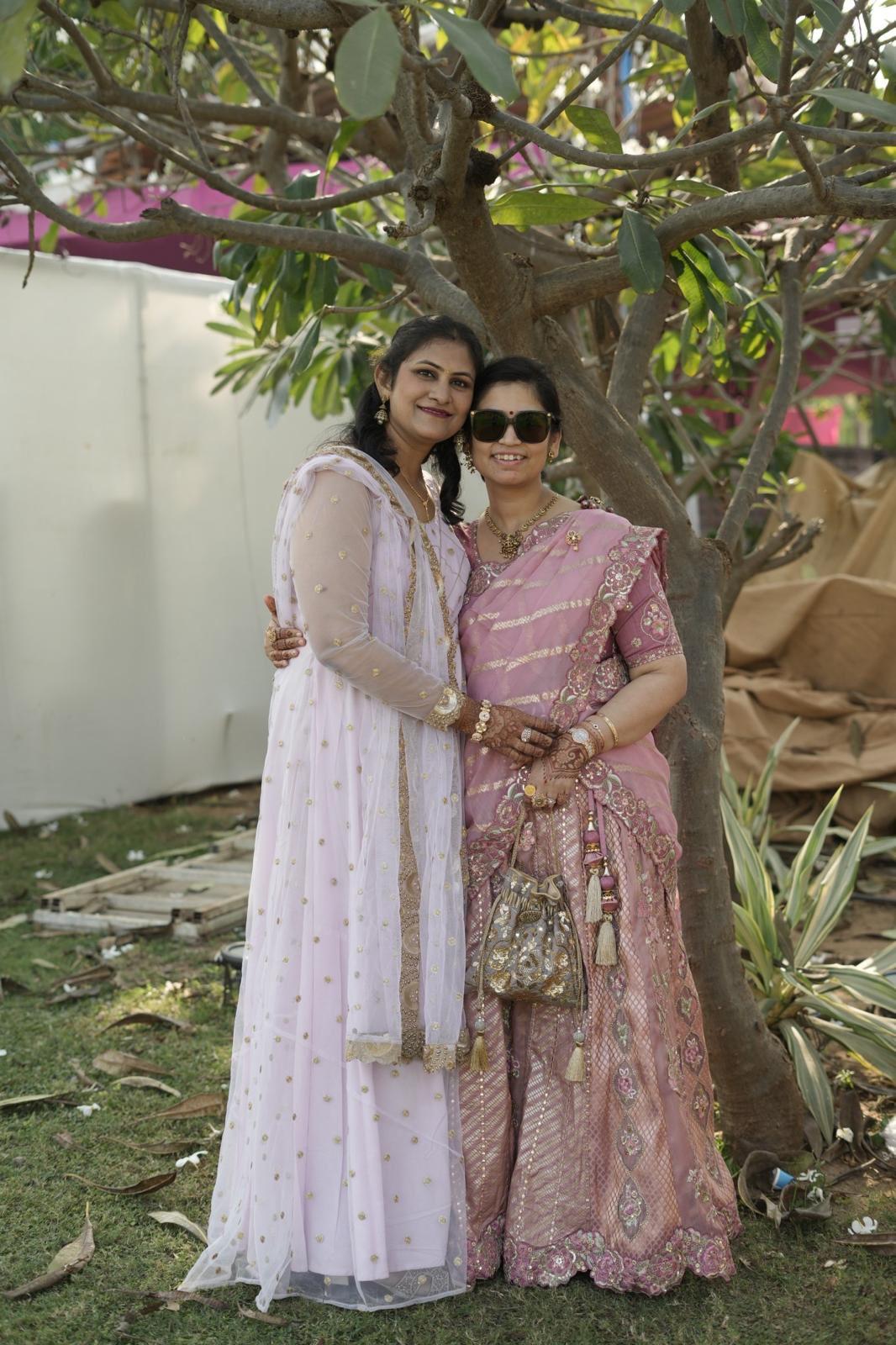 Saree.com customer wearing Indian occasion wear