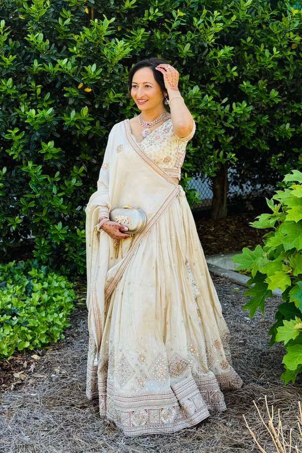 Saree.com customer wearing Indian occasion wear