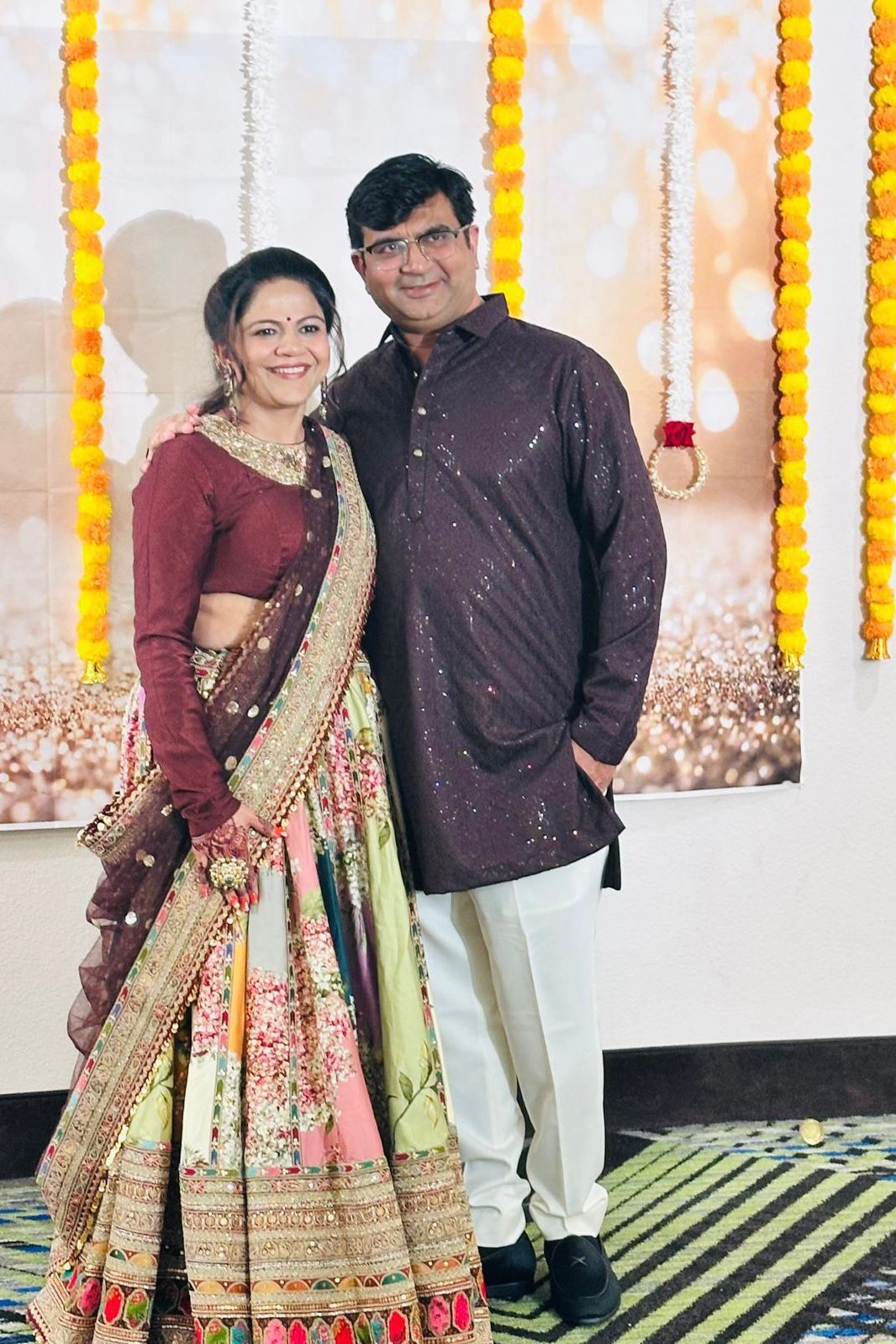 Saree.com customer wearing Indian occasion wear