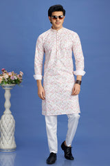 Cotton Digital Printed Kurta Pajama
