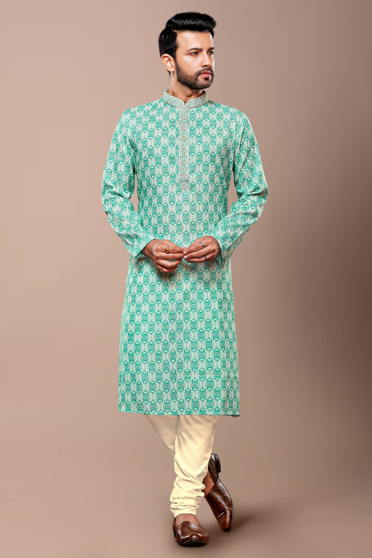 Cotton Printed Kurta Pajama