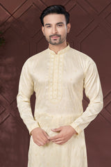 Art Silk Sequin Embroidered Kurta Pajama