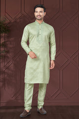 Art Silk Sequin Embroidered Kurta Pajama