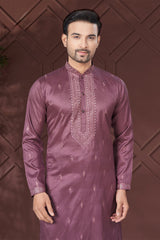 Art Silk Sequin Embroidered Kurta Pajama