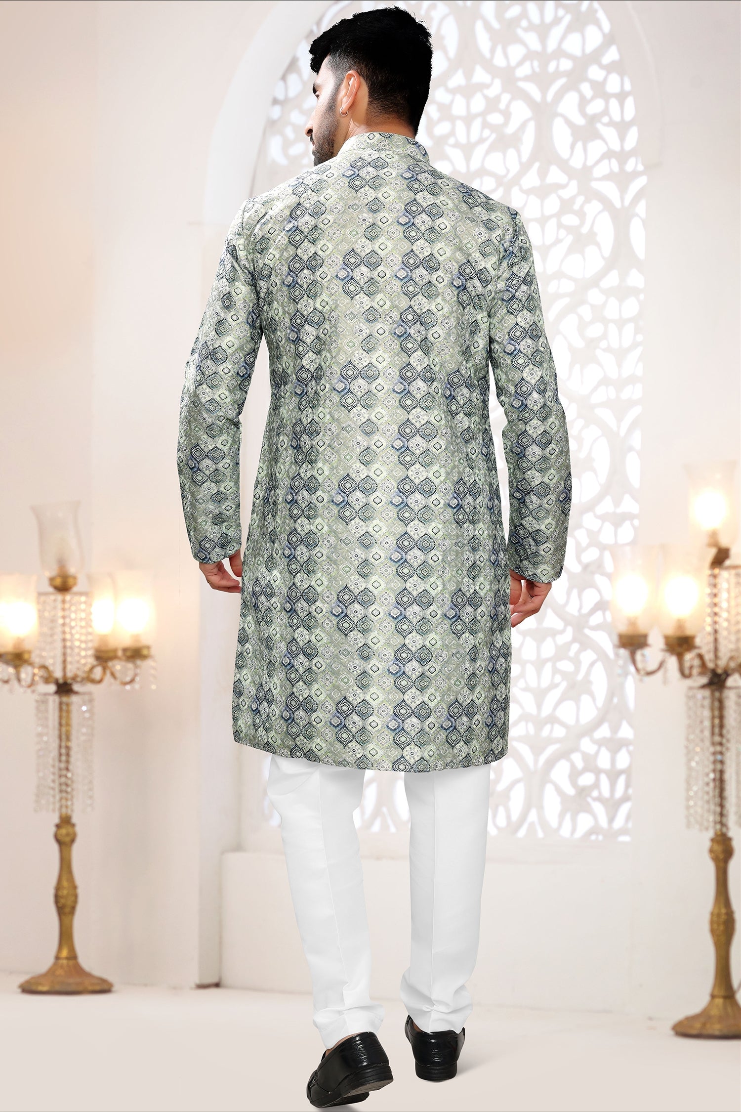 Rayon Silk Printed Kurta Pajama