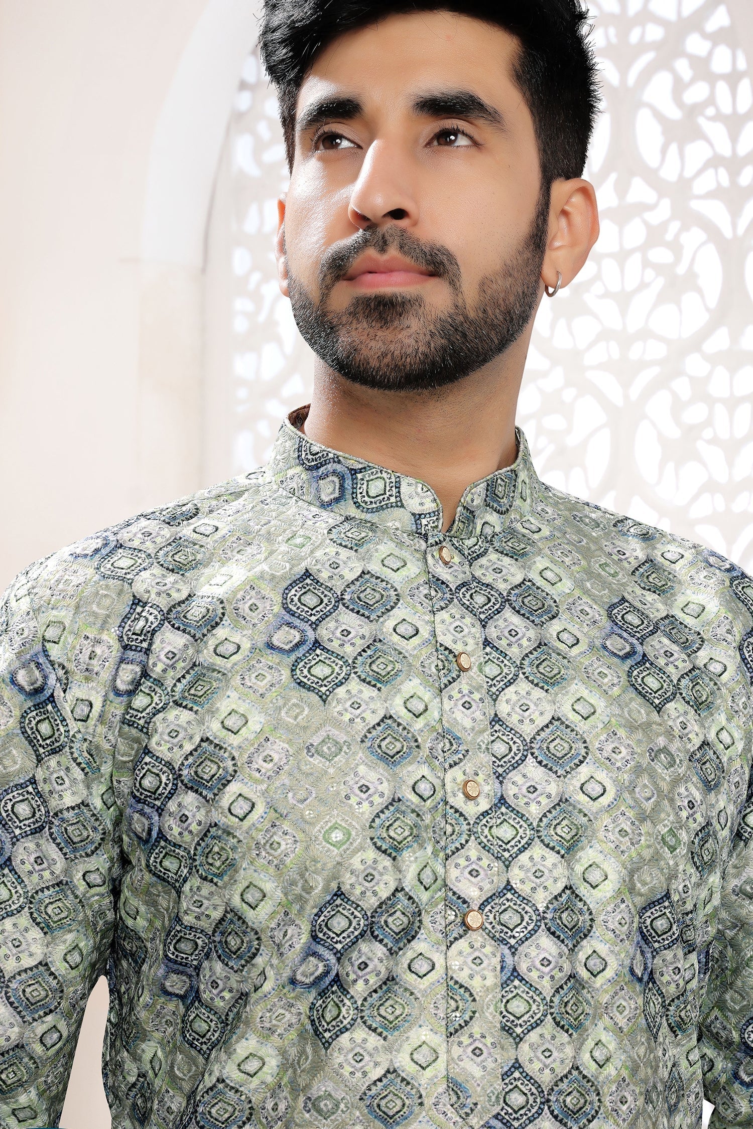 Rayon Silk Printed Kurta Pajama