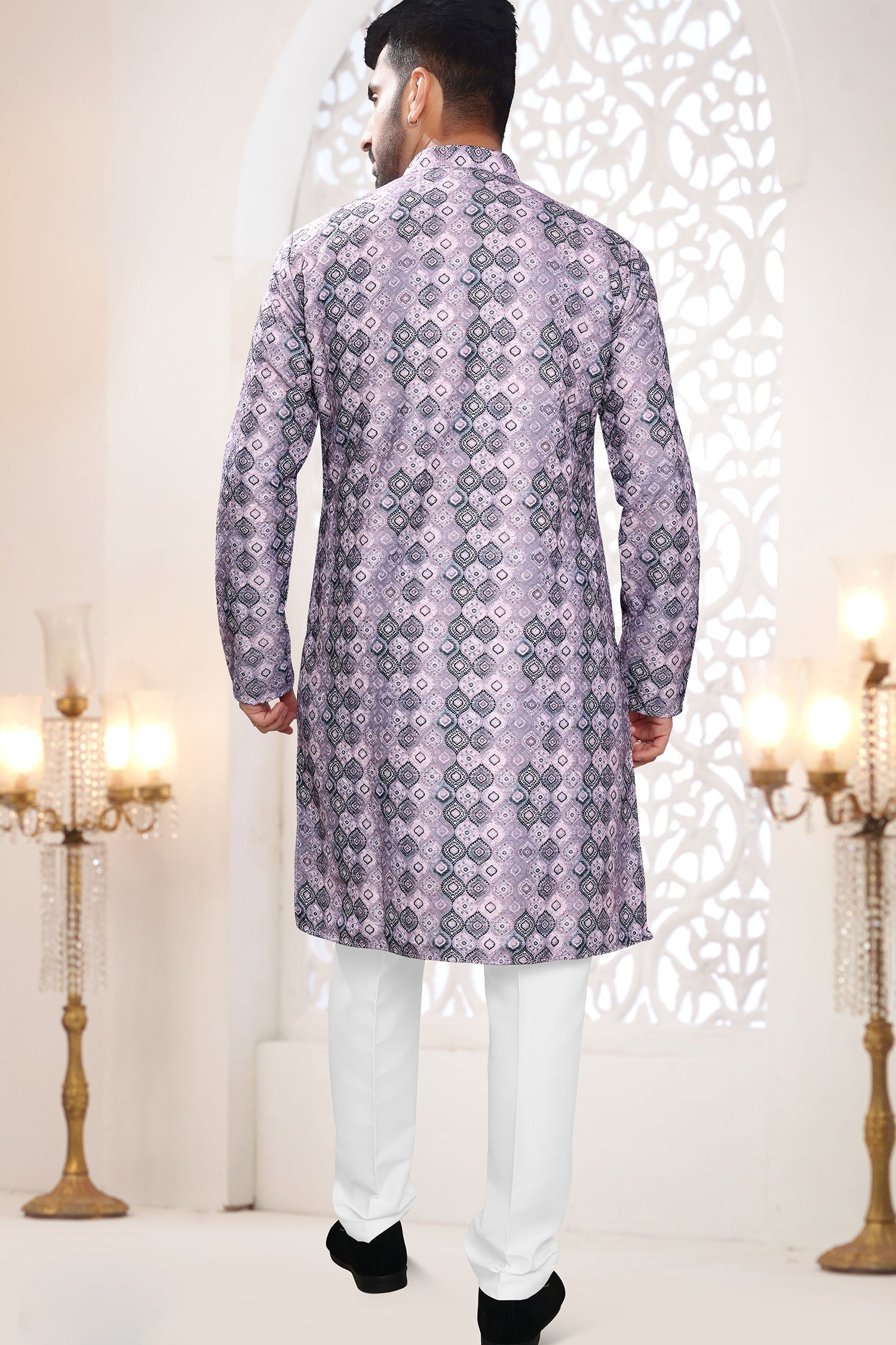 Rayon Silk Printed Kurta Pajama