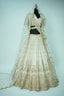 Off White Raw Silk Heavy Worked Bridal Lehenga