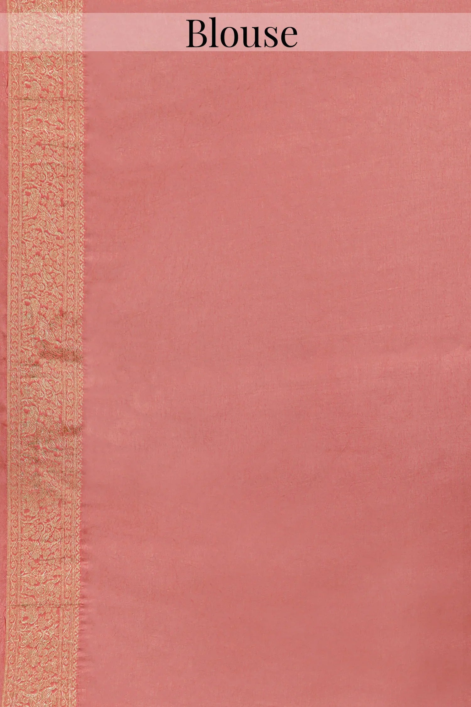Flamingo Pink Woven Butti Saree in Muga Silk with Elephant and Peacock Motifs - pink silk saree
