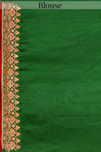 Maroon Traditional Gharchola Saree in Silk with All Over Embroidery - maroon silk saree embroidery