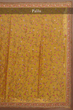 Orange Shimmer Organza Embroidered Saree - red organza saree embroidered