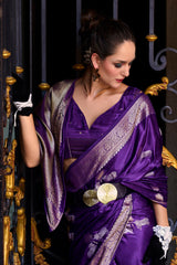 Satin Munga Art Silk Woven Saree
